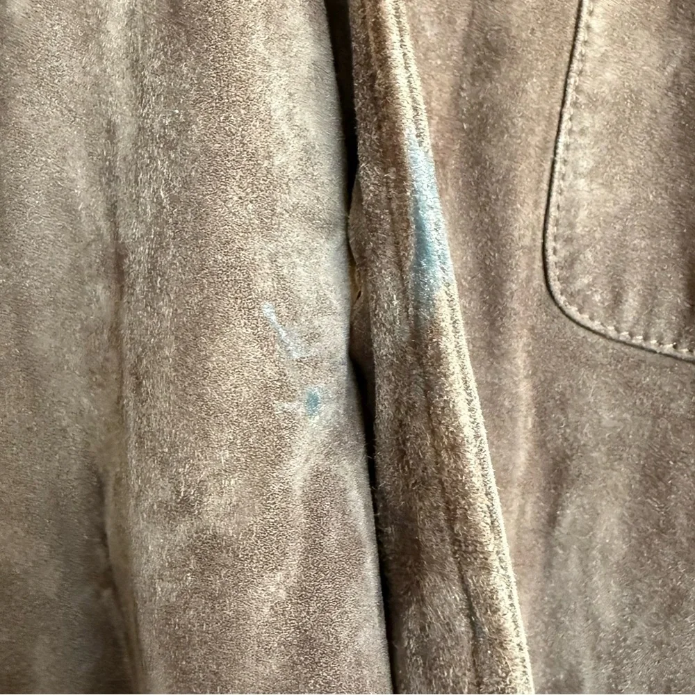 Peter Millar 100% Genuine Suede Leather Shirt Jacket - Rich‎ Brown Men’s